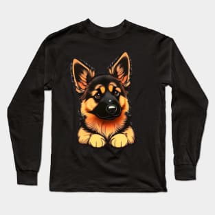 cute German shepherd Dog Kawaii Long Sleeve T-Shirt